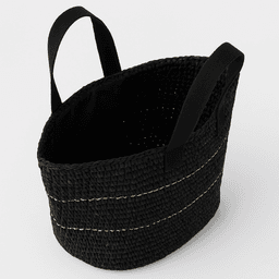 Handmade Raffia Bag | Eco Tote for Everyday Style - Black thumbnail 2
