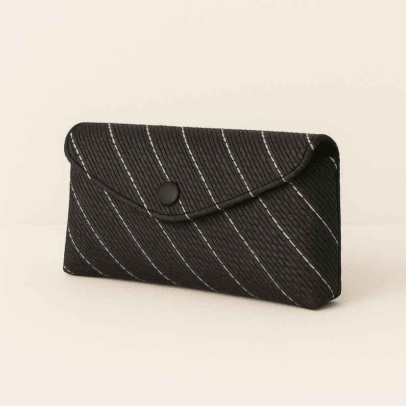 Raffia Sunglass Case | Handmade Eco Protection - Black