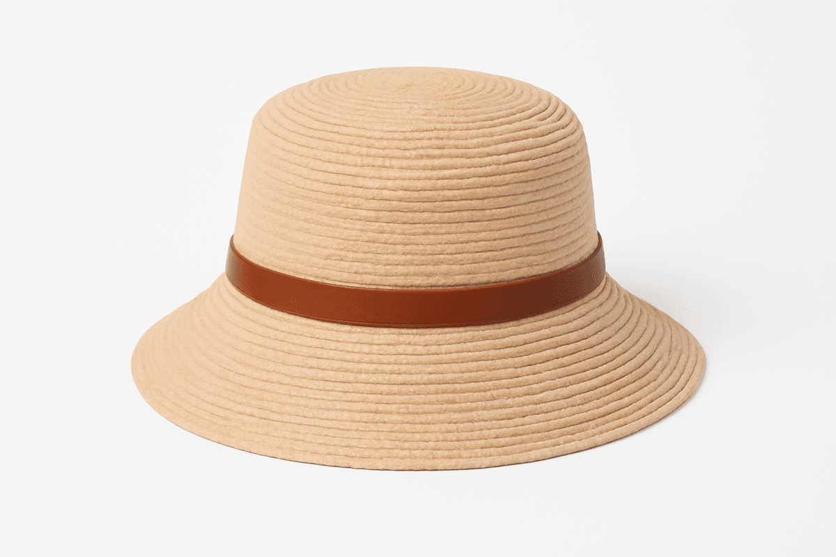 Handmade Raffia Hat | Eco Sun Protection - Beige - Image 1