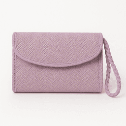 Raffia Wallet | Handmade Eco-Friendly Accessory - Pink thumbnail 1